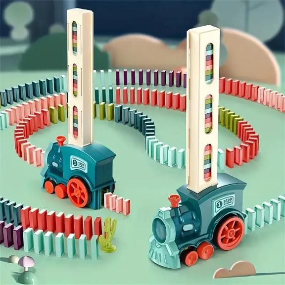 Train Domino Set | BPA Free Plastic|Sound Effects
