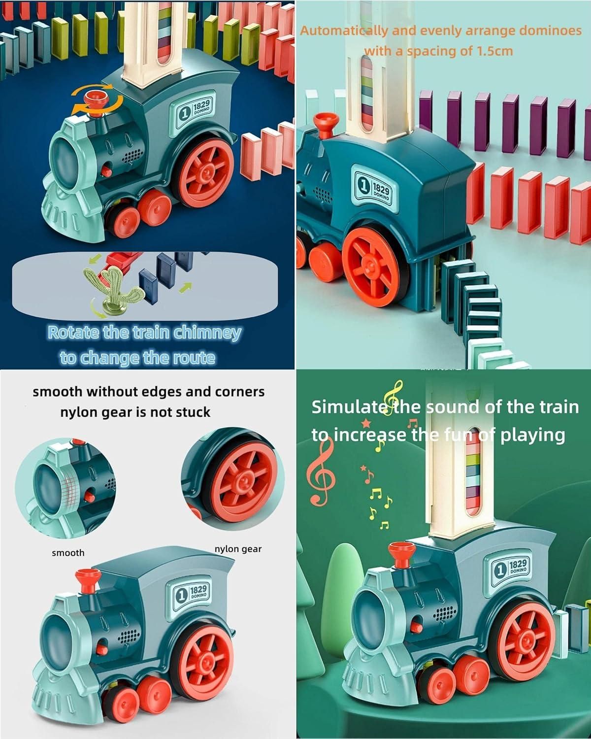 Train Domino Set | BPA Free Plastic|Sound Effects